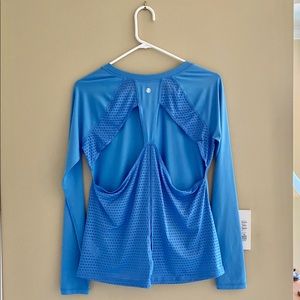 Zella Sky Blue Workout Athletic Shirt